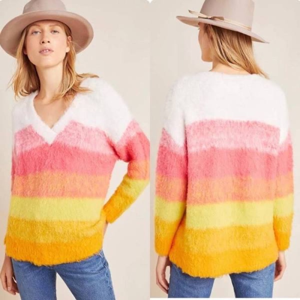by Anthropologie Cozy Bright Sweater